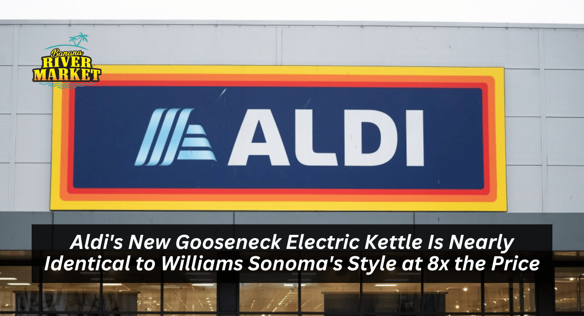 Aldi's New Gooseneck Electric Kettle Is Nearly Identical to Williams Sonoma's Style at 8x the Price